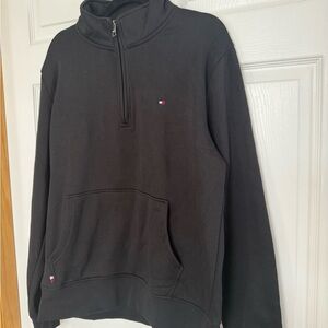 Tommy Hilfiger Black Half-Zip Pullover